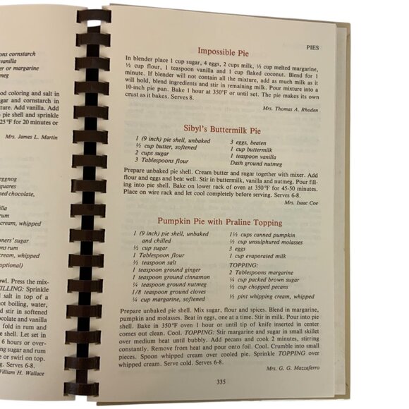 Southern Sideboards Cookbook Junior League Of Jackson MS 1992 Spiral Bound - Picture 11 of 11